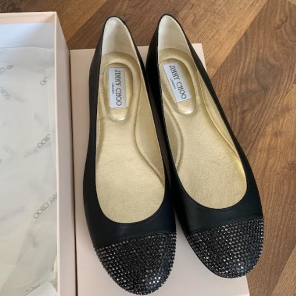 🆕 Jimmy Choo Crystal Flats - Picture 12 of 14